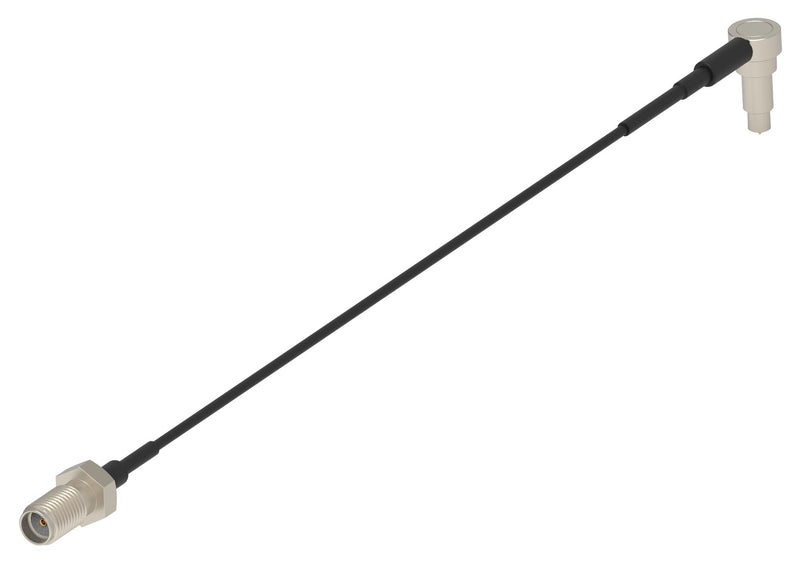 TE CONNECTIVITY 2478574-1 RF / Coaxial Cable Assembly, SMA Jack to SWD/SWF Probe Plug, 1.48mm, 50 ohm, 11.8 ", 300 mm