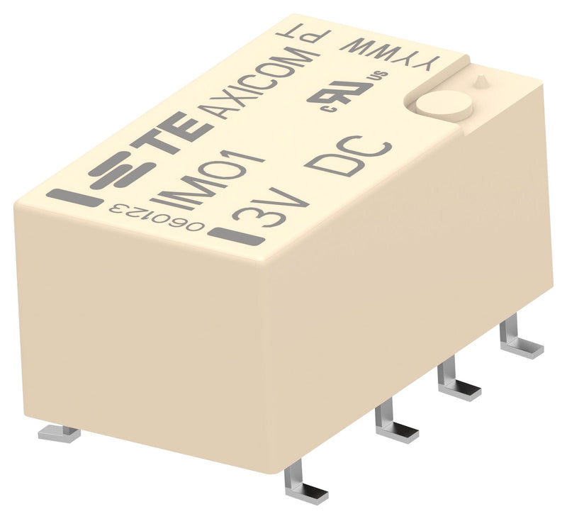 AXICOM - TE CONNECTIVITY IM01SR Signal Relay, 3 VDC, DPDT, 2 A, IM Series, SMD, Non Latching