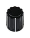 VISHAY ACCKPR1417NLS14 Knob, Round Shaft, 6.35 mm, ABS (Acrylonitrile Butadiene Styrene), Round with Side Indicator Line
