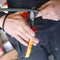 CK TOOLS T3973 210 Cable Cutter, RedLine VDE, Shear Edge, 11mm Cutting Capacity, 210mm Length