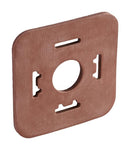 LUMBERG AUTOMATION GDM 3-17 MPQ RED FLAT GASKET, RECTANGULAR CONN/PALE BROWN