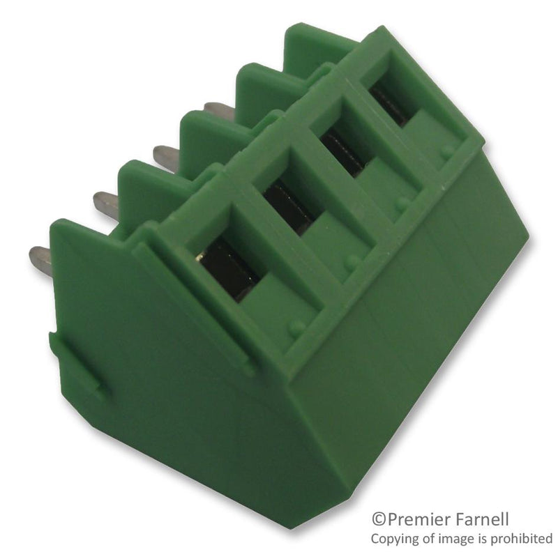 PHOENIX CONTACT 1733596 Wire-To-Board Terminal Block, 5.08 mm, 4 Ways, 26 AWG, 14 AWG, 2.5 mm&sup2;, Screw