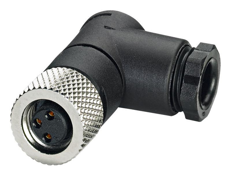 PHOENIX CONTACT 1529399 Sensor Connector, IP67, Right Angle, M8, Female, 3 Positions, Solder Socket 1529399, SACC-M 8FR-3CON-M