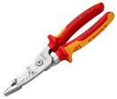KNIPEX 13 76 200 ME Wire Stripper, 0.75-6mm2 Solid & 0.5-4mm2 Stranded Conductors, Copper & Aluminium Cable, 200mm