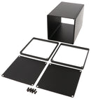HAMMOND 1455NS1601BK Metal Enclosure, w/Metal End Panel, Small, Aluminium, 103 mm, 103 mm, 160 mm
