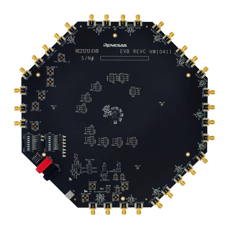 RENESAS RC21212-EVB Evaluation Board, RC21212A, USB Cable, Programmable Clock Generator, Clock & Timing