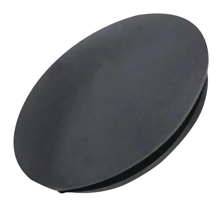 ESSENTRA COMPONENTS 15159B BLANKING PLUG, ROUND, 22MM, BLACK, TPR