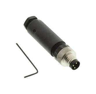 TURCK BS 5133-0 Sensor Connector, M8, Male, 3 Positions, Screw Pin, Straight Cable Mount