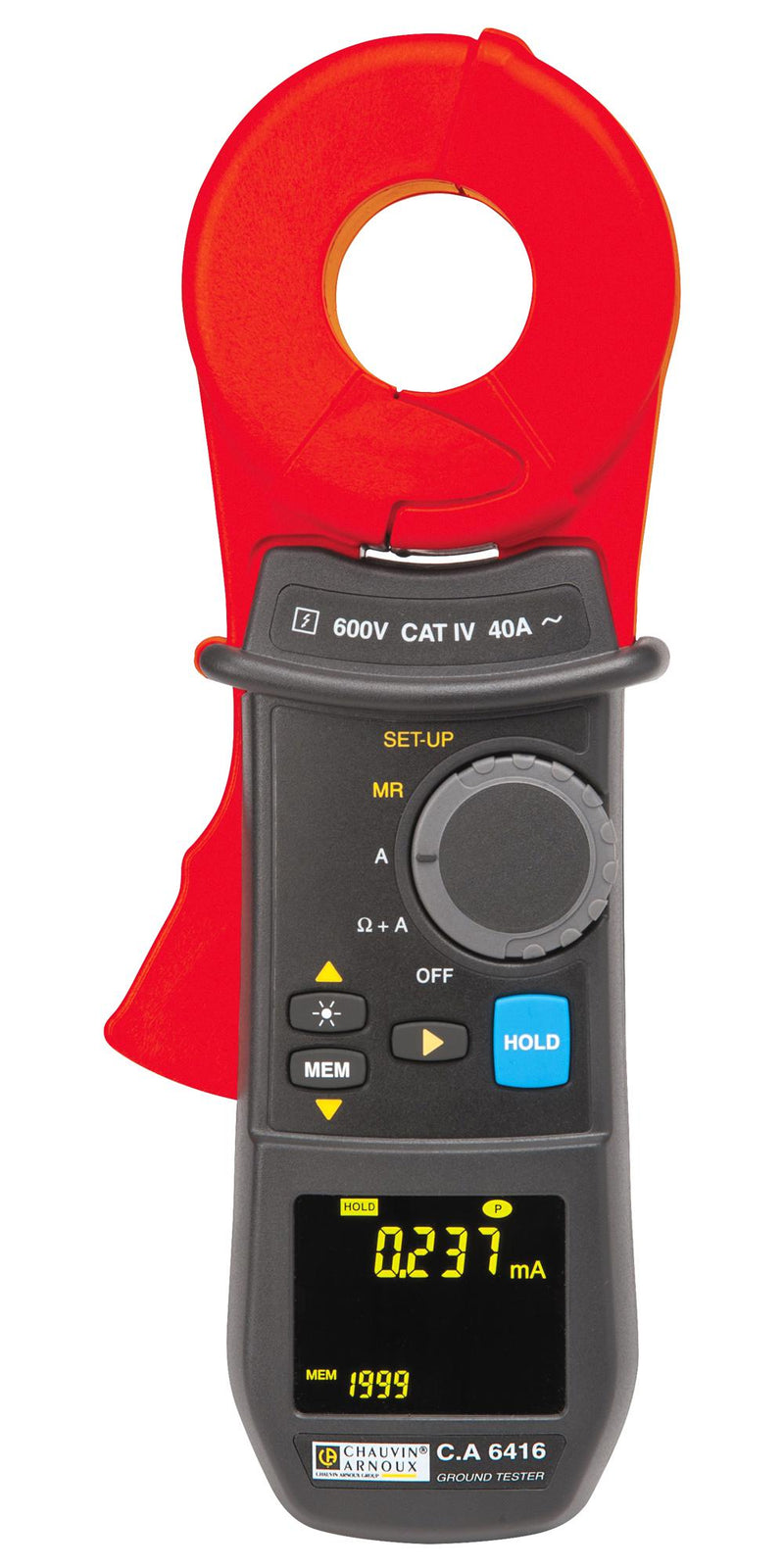 CHAUVIN ARNOUX P01122015 Earth Ground Tester, CA 6416, Ground Inductance, Loop Resistance, Leakage Current CA 6416