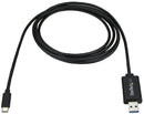 STARTECH USBC3LINK USB Cable, Type C Plug to Type A Plug, 2 m, 6.6 ft, USB 3.2, Black