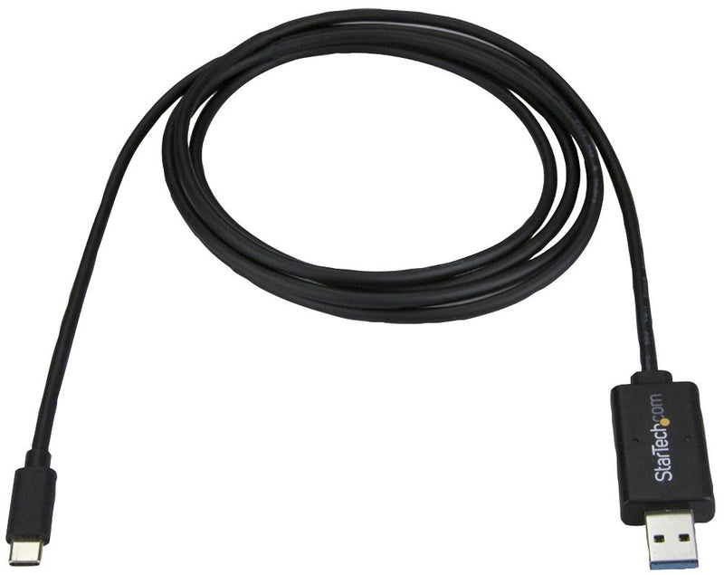 STARTECH USBC3LINK USB Cable, Type C Plug to Type A Plug, 2 m, 6.6 ft, USB 3.2, Black