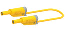 MULTICOMP PRO MP771086 Banana Test Lead, 4mm Banana Plug, Stackable, 4mm Stackable Banana Plug, 2.32 ", 59 mm, Yellow