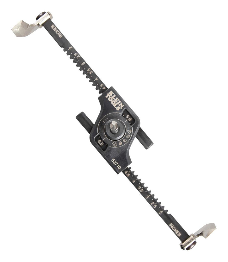 KLEIN TOOLS 53710 Hole Saw, Auto Set Arms, Adjustable, 17.8cm Blade Dia, 15.875mm Cutting Depth