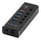 ROLINE 14.02.5058 USB Hub, 4 Port, USB 3.2 Gen1, Switchable, 5 Gbps, USB 3 Type B Female to USB 3 Type A Female, Black