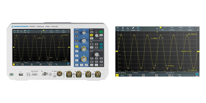 ROHDE & SCHWARZ RTA-BNDL MSO / MDO Oscilloscope, RTA4000 Series, 4 Channel, 1 GHz, 5 GSPS, 200 Mpts, 350 ps