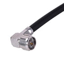 HUBER+SUHNER 16"N-50-7-77/133"NE RF / Coaxial Connector, N Coaxial, Right Angle Plug, Solder, 50 ohm 84078884