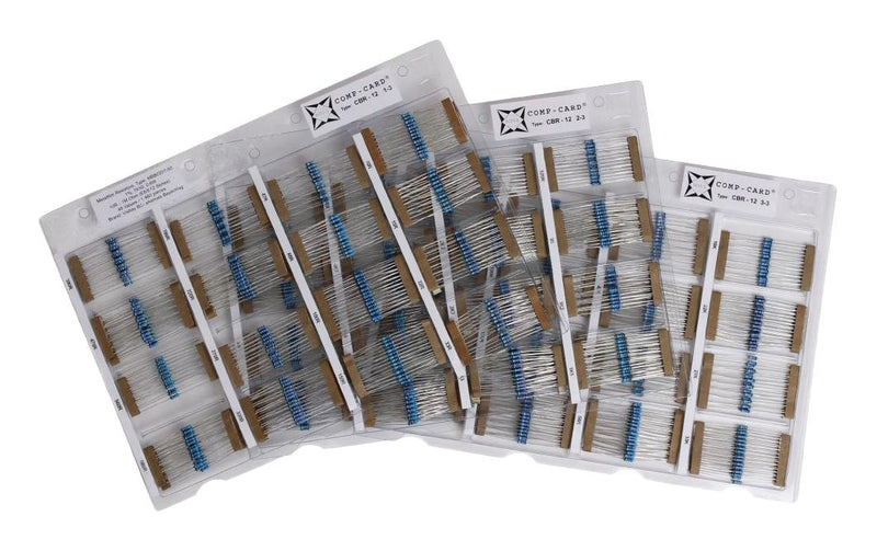 NOVA CBR-12 Resistor Kit, 1480-Pcs, 48 Value, 10 Ohm to 1Mohm, Metal Film Through Hole Resistors