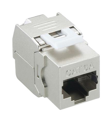 LUMBERG 2542 05 Modular Connector, RJ45 Jack, 1 x 1 (Port), 8P8C, Cat6a, Chassis Mount