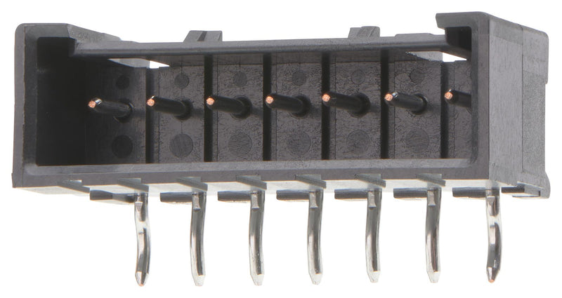 MOLEX 53426-9071 Pin Header, Signal, Wire-to-Board, 2.5 mm, 1 Rows, 7 Contacts, Through Hole Right Angle