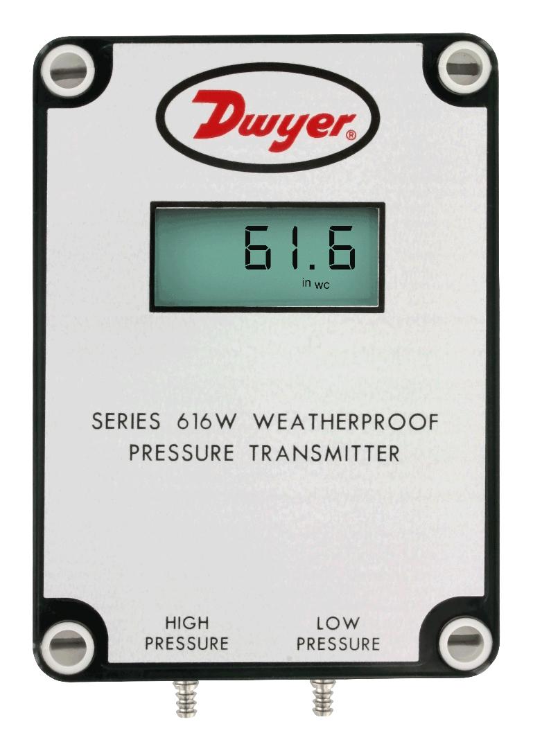 DWYER 616W-4-LCD. PRESSURE TRANSMITTER, DIFF, 20INCH-H2O