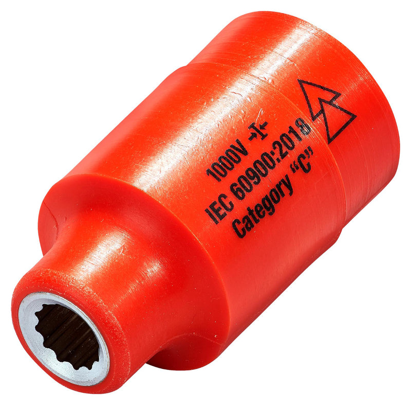 INSULATED TOOLS LTD 01330 Impact Socket, 1/2" Drive, 8 mm AF, 50 mm Length