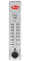 DWYER RMA-24-SSV Air Flowmeter, SS Valve, 5 to 70 l/min, 100 psi, 4 % Accuracy, 1/8" FNPT, RATE-MASTER RMA Series