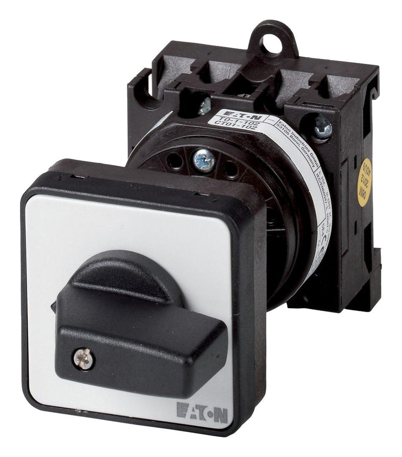 EATON MOELLER T0-2-8900/Z Rotary Switch, On-Off, 2 Position, 4 Pole, 90 &deg;, 20 A, 690 V, T0 Series