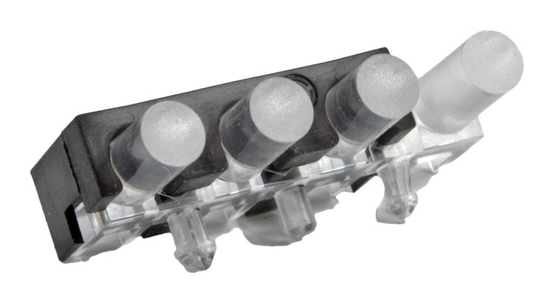 DIALIGHT 515-1048F Light Pipe, 12.25 mm, 4 Pipes, Circular, PC Board, Transparent