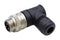 BULGIN LIMITED PXPTPU78RAM03ASTM22 Sensor Connector, Buccaneer Series, 7/8", Male, 3 Positions, Screw Pin, Right Angle Cable Mount