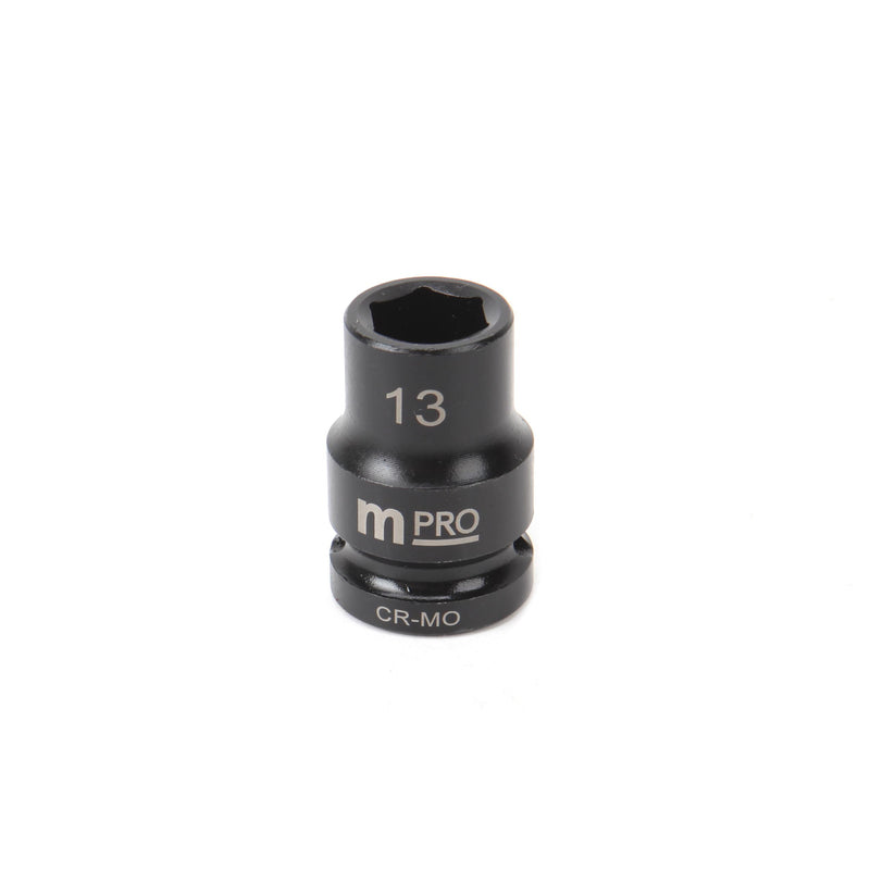 MULTICOMP PRO MP12-CRMO13 Socket, Hex, 13 mm x 38 mm, 1/2" Drive Size, Chromium Molybdenum Steel, DIN3121, Auto Repair
