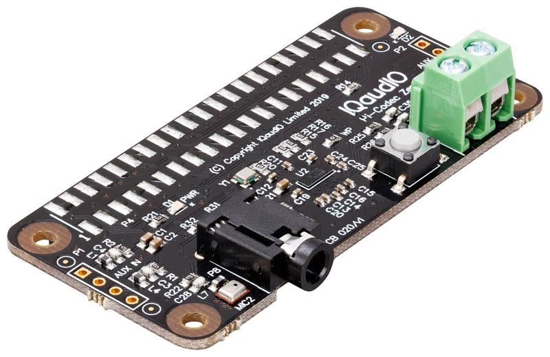 RASPBERRY-PI SC0366 Raspberry Pi Codec Zero Board, DA7212, Audio HAT, 0 to 50 &deg;C  40-Pin GPIO Header