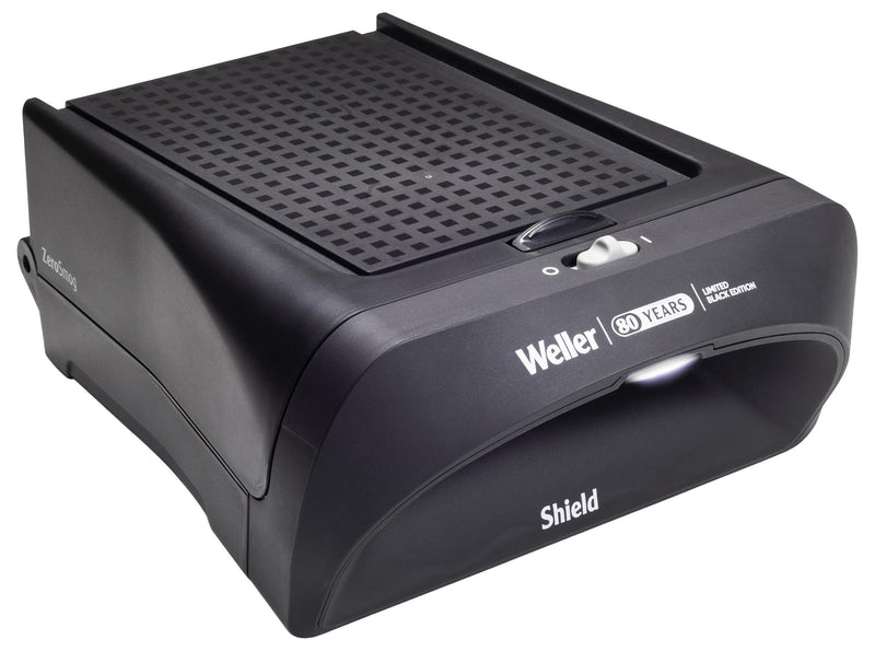 WELLER FT91019190 Fume Extractor, ESD, 240 VAC, 10W, 26 m3/h, ZeroSmog Shield Series, Black Edition