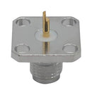 MUELLER ELECTRIC BU-1420701636 RF / Coaxial Connector, SMA Coaxial, Straight Flanged Jack, Board Edge / End Launch, 50 ohm
