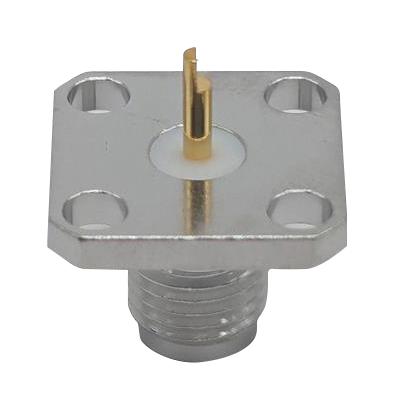 MUELLER ELECTRIC BU-1420701636 RF / Coaxial Connector, SMA Coaxial, Straight Flanged Jack, Board Edge / End Launch, 50 ohm