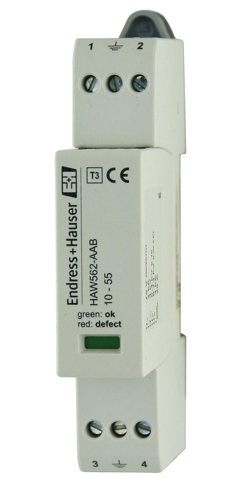 ENDRESS+HAUSER HAW562-AAA Line Protector, 1 Pole, 20 kA, 33 VDC, DIN Rail, HAW562 Series