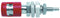 POMONA Feb-95 binding post, spring loaded w/ solder turret, 15A, Red