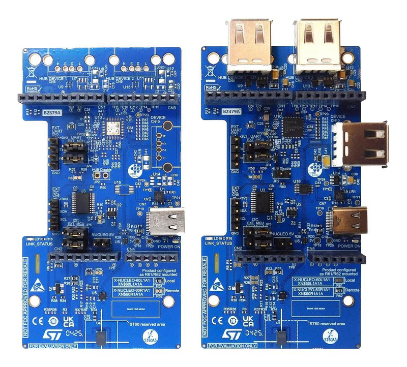 STMICROELECTRONICS X-NUCLEO-60K1A1 Expansion Board, ST60A3H1C1CCEPY3, Transceiver, STM32 DEO Nucleo Development Boards