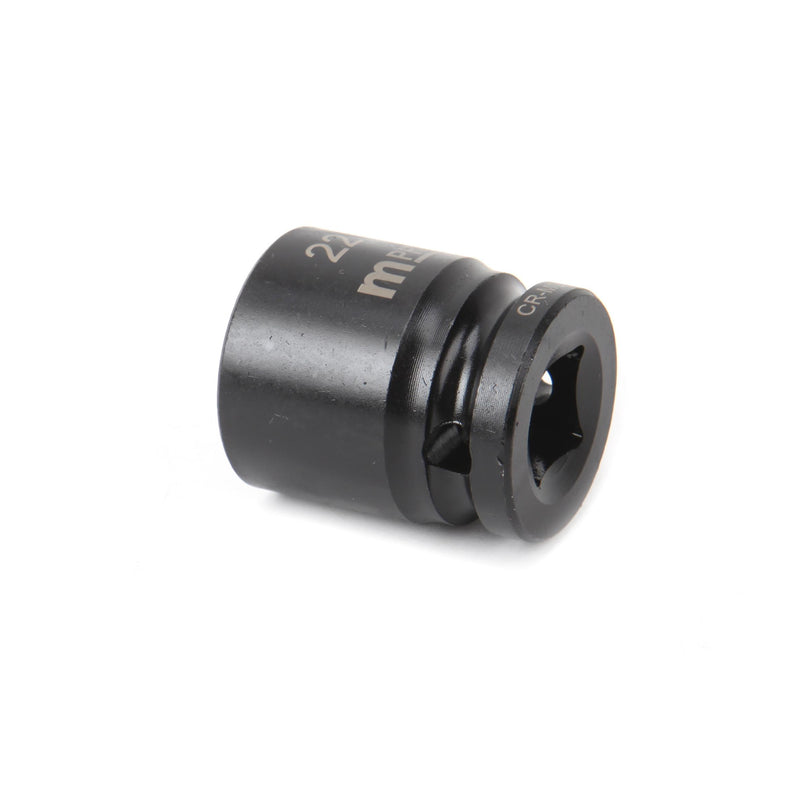 MULTICOMP PRO MP12-CRMO22 Socket, Hex, 22 mm x 38 mm, 1/2" Drive Size, Chromium Molybdenum Steel, DIN3121, Auto Repair