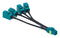 AMPHENOL RF 095-820-199M200 RF / Coaxial Cable Assembly, FAKRA Jack to 4 x Mini FAKRA Type A Jack, TFC 302 LL, 50 ohm