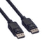 ROLINE 11.04.5609 Audio / Video Cable Assembly, DisplayPort Plug, DisplayPort Plug, 33 ft, 10 m, Black GTIN UPC EAN: 7611990186549