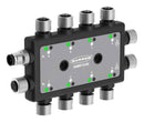 BANNER ENGINEERING DXMR110-8K Input/Output Link Controller, 8 Port IO, 1.75A Current, M12 D-Code Ethernet Connection