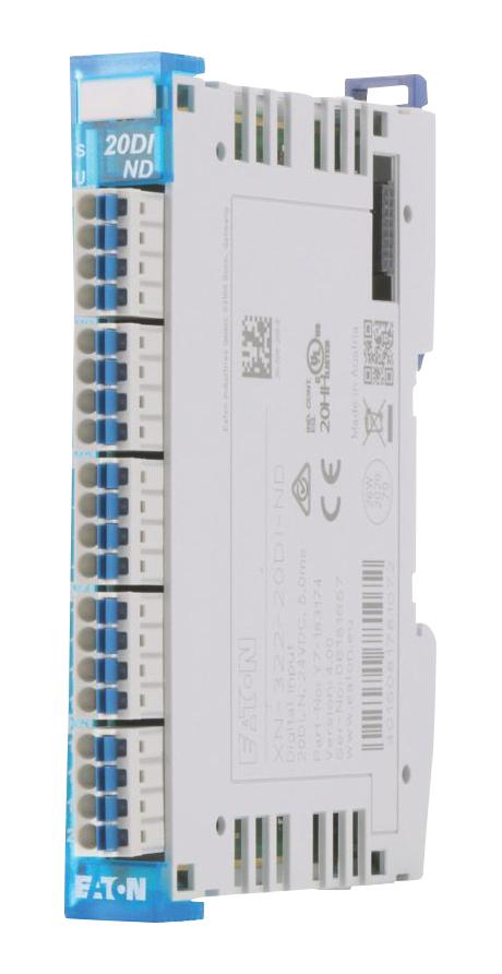 EATON MOELLER XN-322-20DI-ND Digital Input Module, 20 I/P, 18 to 30 VDC, IP20, 5 ms Negative Switching, XN-322 Series
