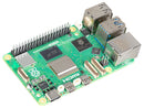 RASPBERRY-PI RPI5-16GB-SINGLE Raspberry Pi 5 Board, 2.4GHz, 16GB, 64-bit ARM Cortex-A76, 4 Cores, BCM2712, 40-Pin GPIO GTIN UPC EAN: 5056561803333