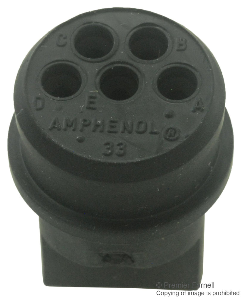 AMPHENOL SINE/TUCHEL 044 103 10005 CIRCULAR CONNECTOR, PLUG, 5 POSITION, CA