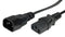 ROLINE 19.08.1510 Mains Power Cord, IEC 60320 C14 to IEC 60320 C13, 1 m, 10 A, 250 VAC, Black