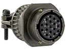 ITT CANNON KPT01F20-24S Circular Connector, KPT Series, MIL-DTL-26482 Series I, Cable Mount Receptacle, 24 Contacts