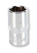 MULTICOMP PRO MP12-CRV16 Socket, Hex, 16mm, 1/2" Drive Size, Chrome Vanadium, DIN3120