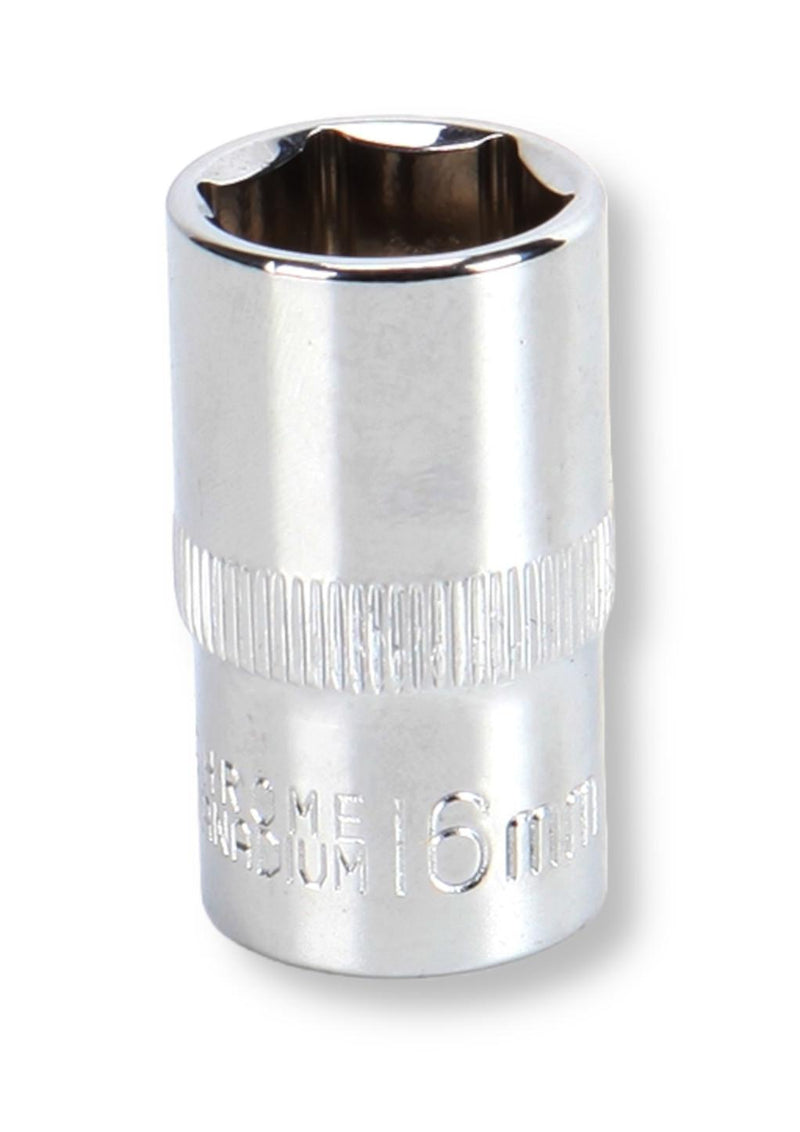 MULTICOMP PRO MP12-CRV16 Socket, Hex, 16mm, 1/2" Drive Size, Chrome Vanadium, DIN3120