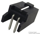 MOLEX 90136-2202 Pin Header, Signal, 2.54 mm, 1 Rows, 2 Contacts, Through Hole Right Angle, C-Grid III 90136