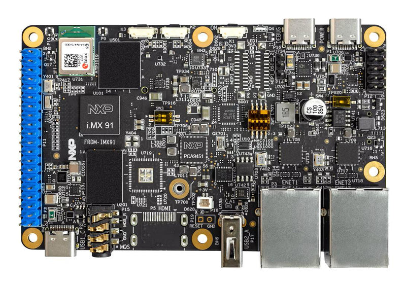 NXP FRDM-IMX91 FRDM Development Board, i.MX 91, ARM, Cortex-A55, 64bit